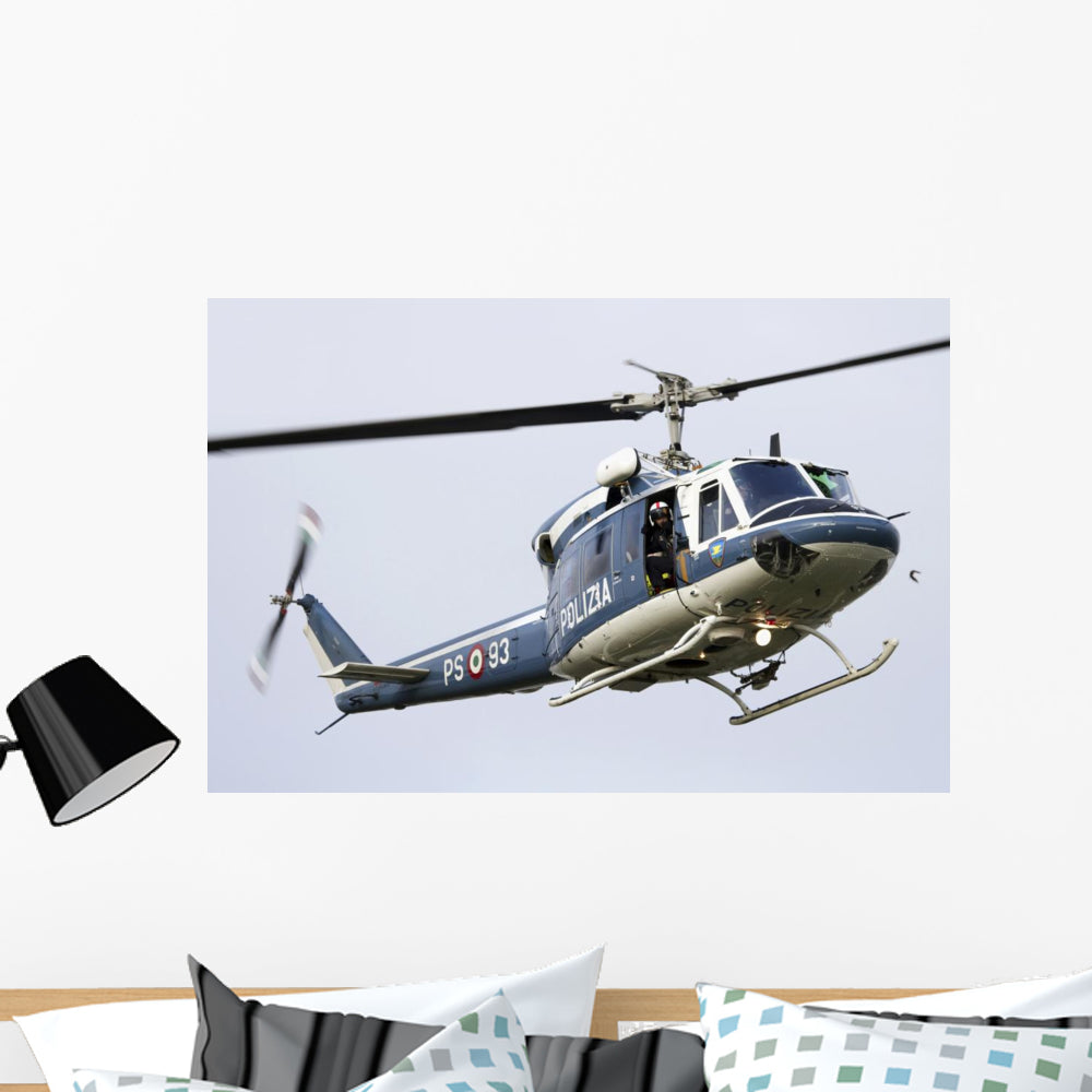 Agusta Bell 212 Italy's Right Profile Vinyl Wall Decal