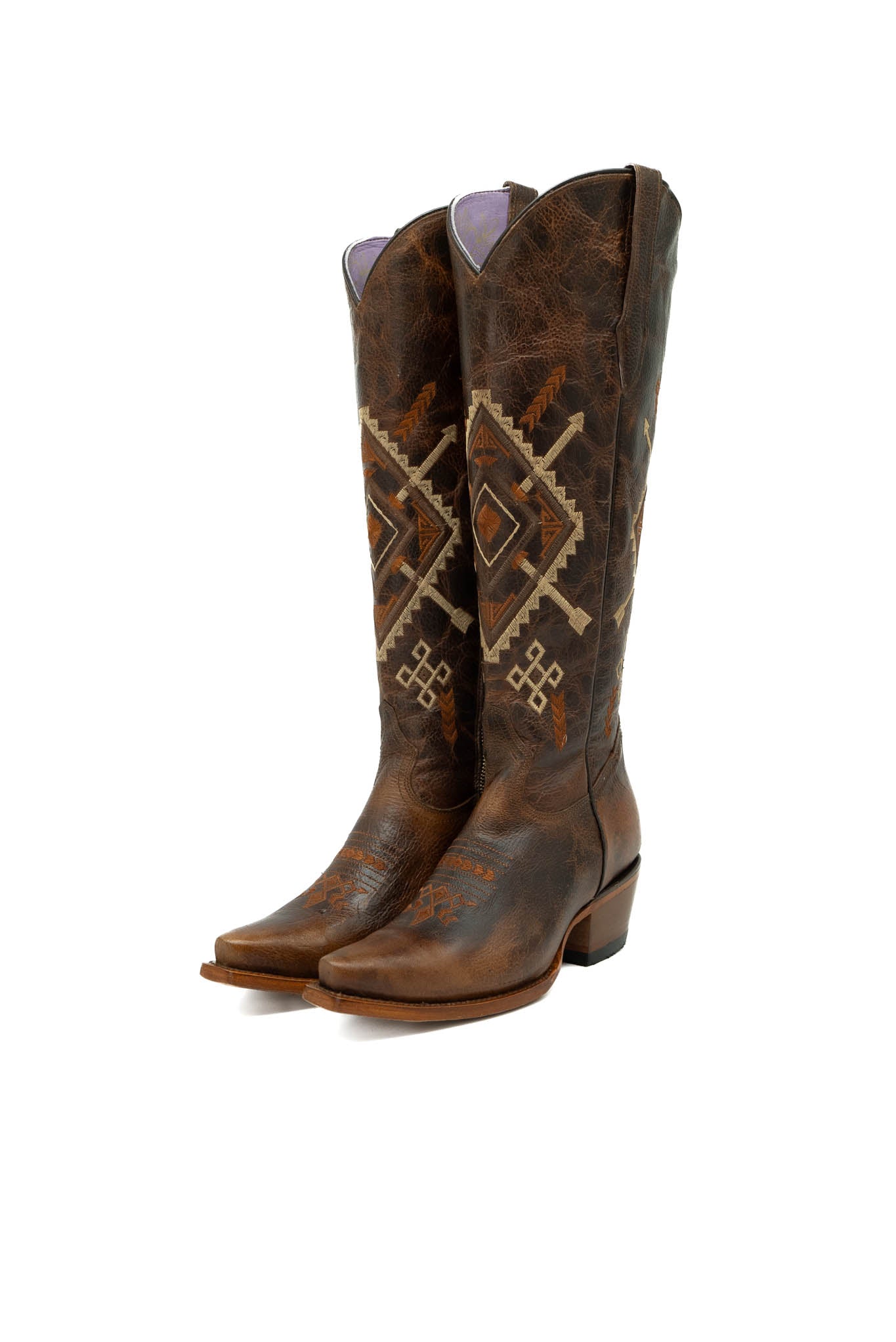 The Itzel Arona Tall Cowgirl Boot - 16" Shaft, Point Toe