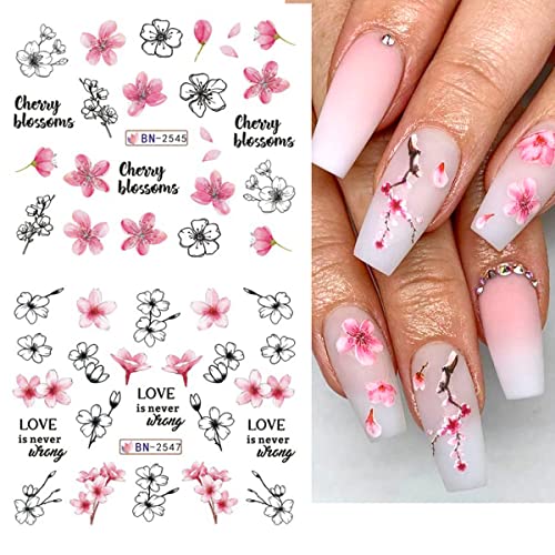 Cherry Blossom Water Transfer Nail Decals