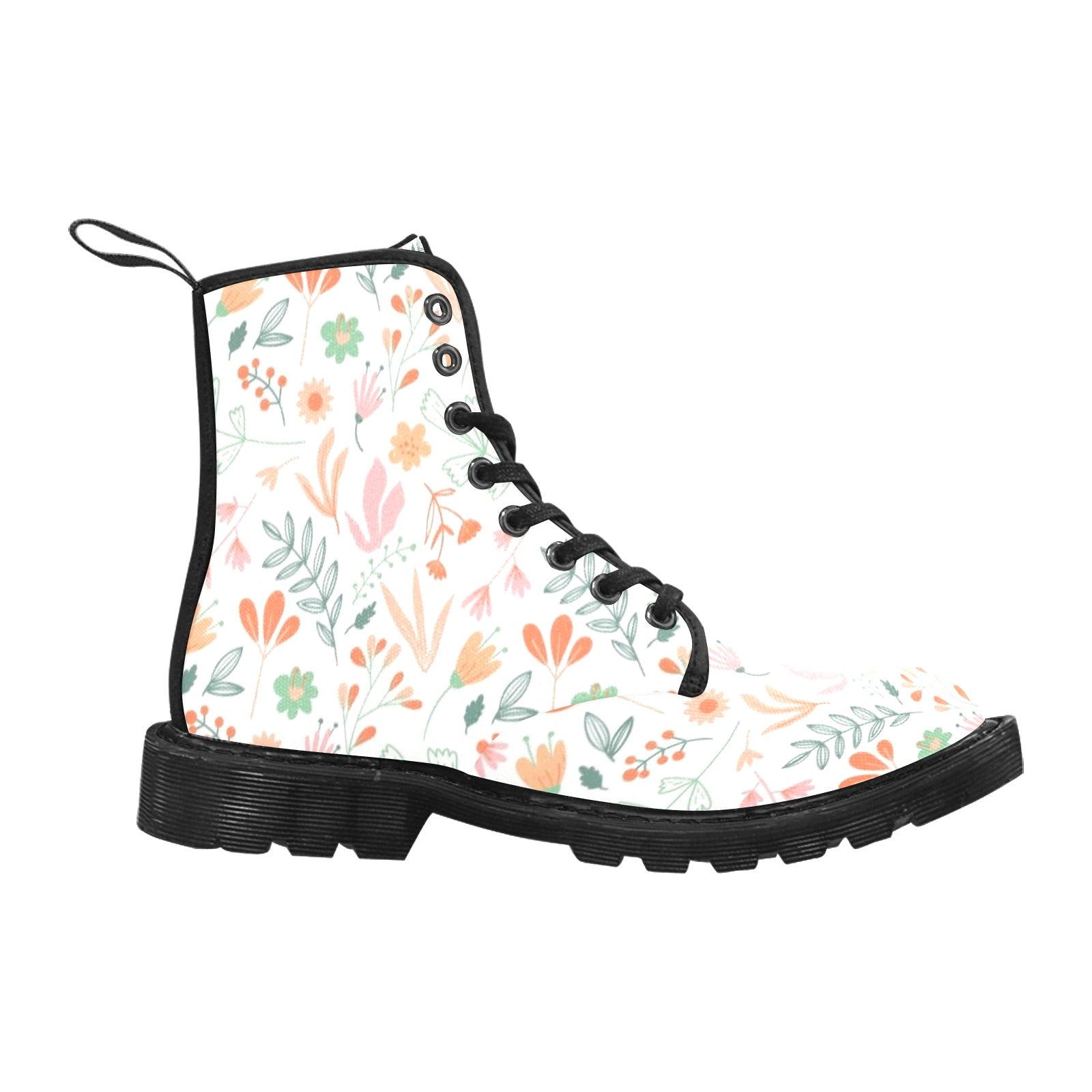 Women's Military-Inspired Vegan Canvas Combat Boots