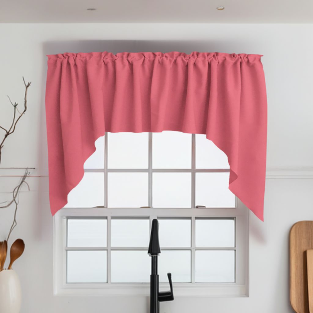 Polyester Poplin Swag Valance Set, 72" Wide x 36" Tall