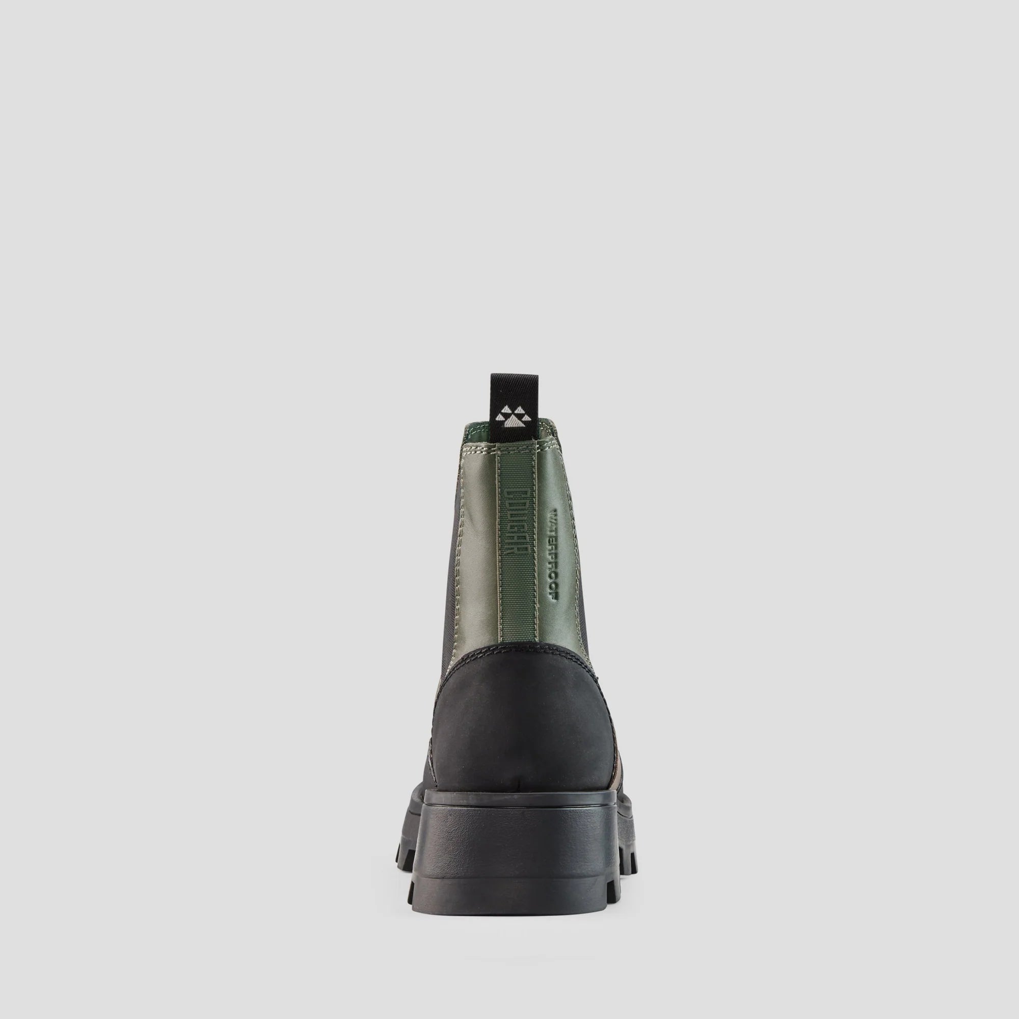 COUGER SHANI Mid-Height Waterproof Leather and Rubber Boots