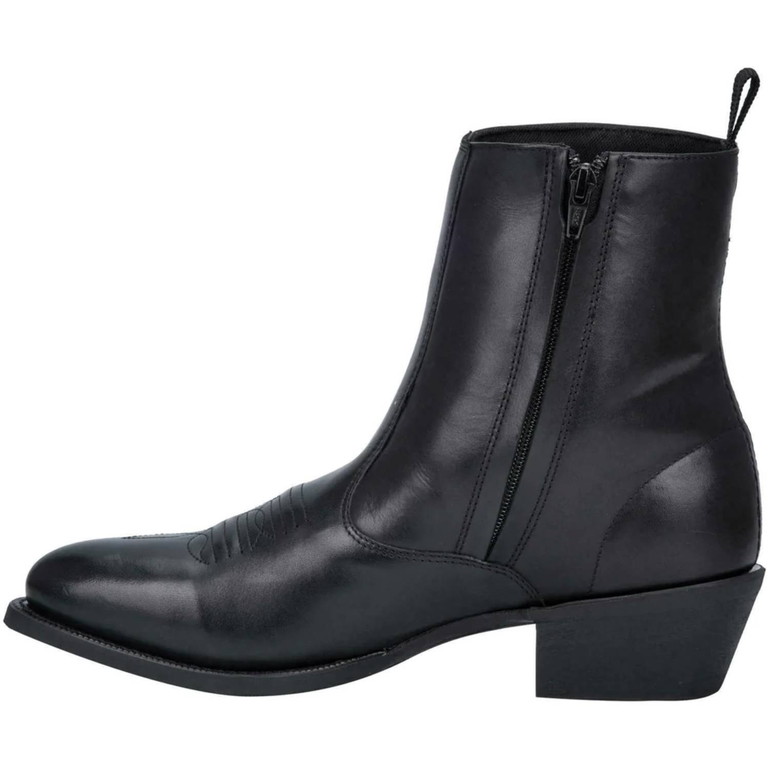 Laredo Fletcher Boot - Men's Black Western Side Zipper Boots