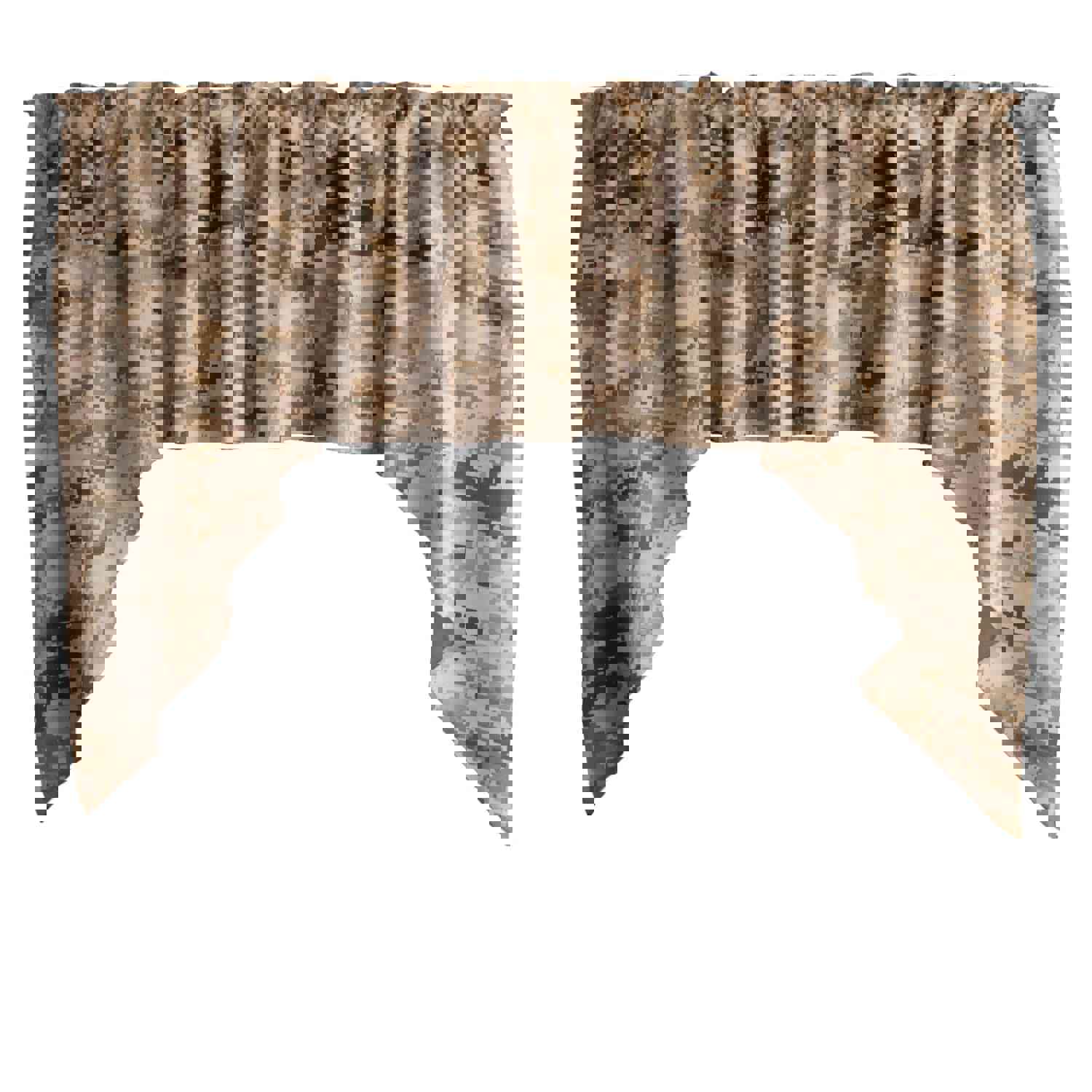 Cotton Camouflage Swag Valance with 58" Width and 36" Height