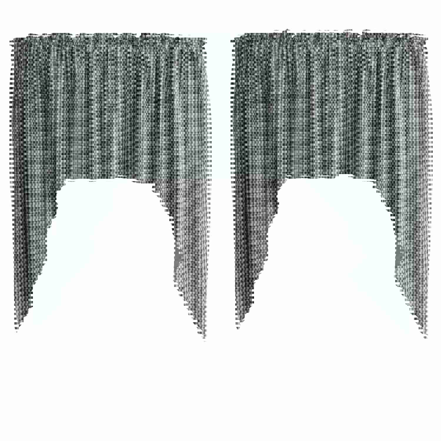 Cotton Gingham Swag Valance with Checkered Print