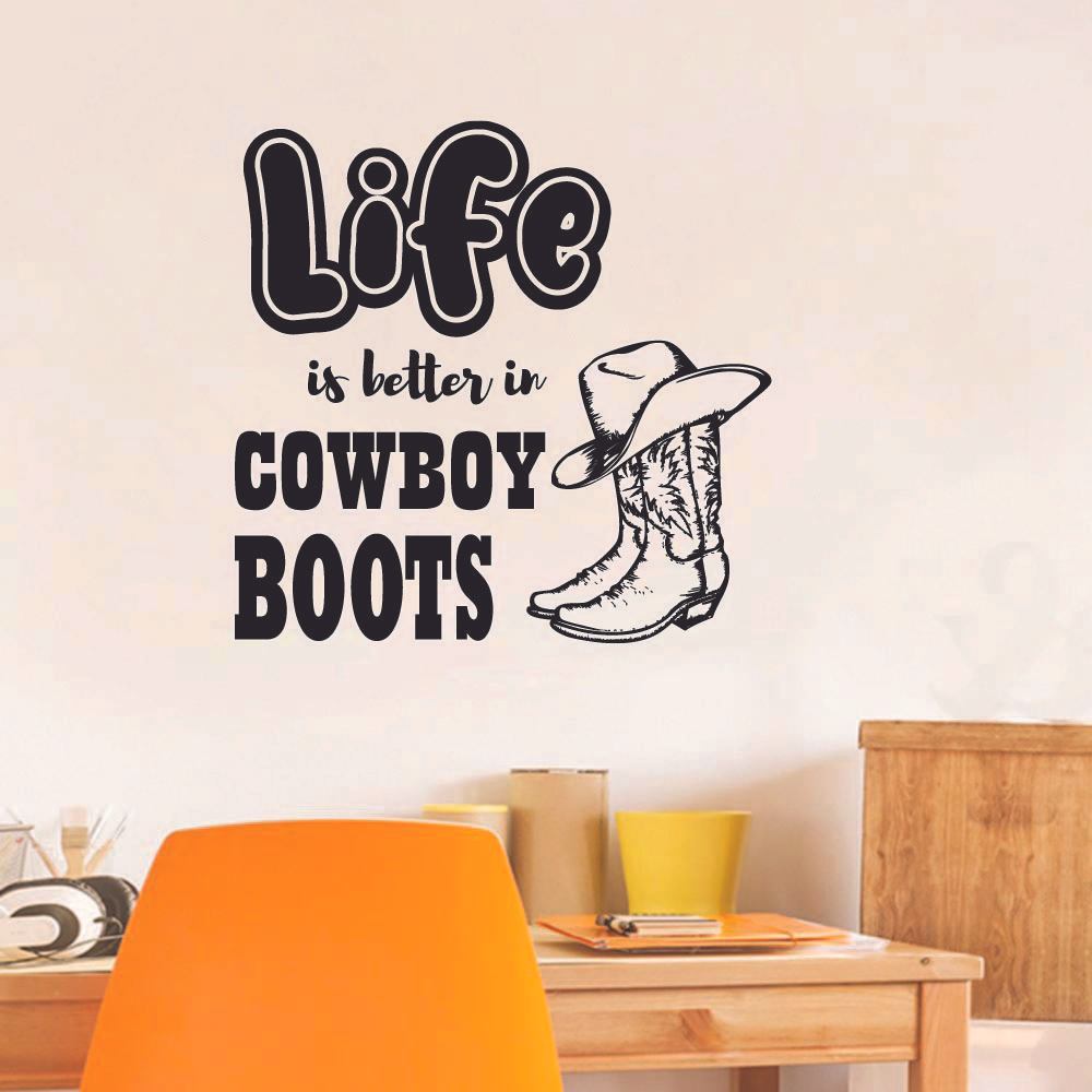 Cowboy Quotes Vinyl Wall Decal - Embrace the Western Spirit