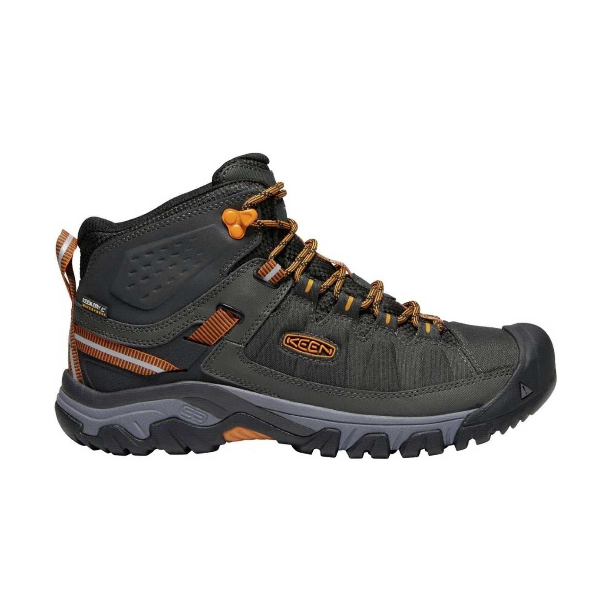 KEEN Men's Targhee EXP Mid Waterproof Hiking Boot - Raven/Inca Gold