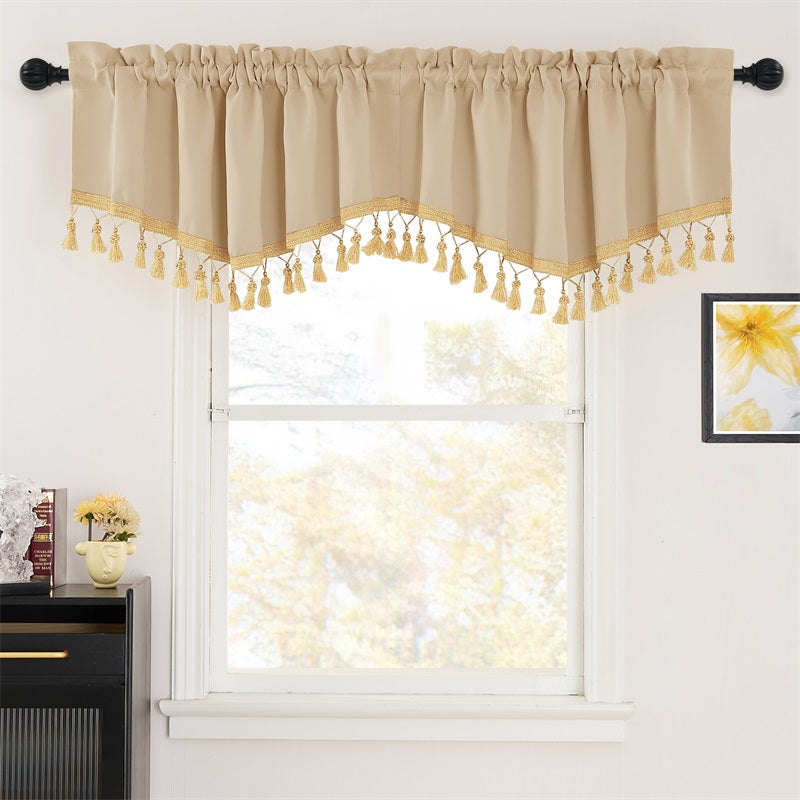 Elegant Window Swag Valances with Rod Pocket for Privacy and Style