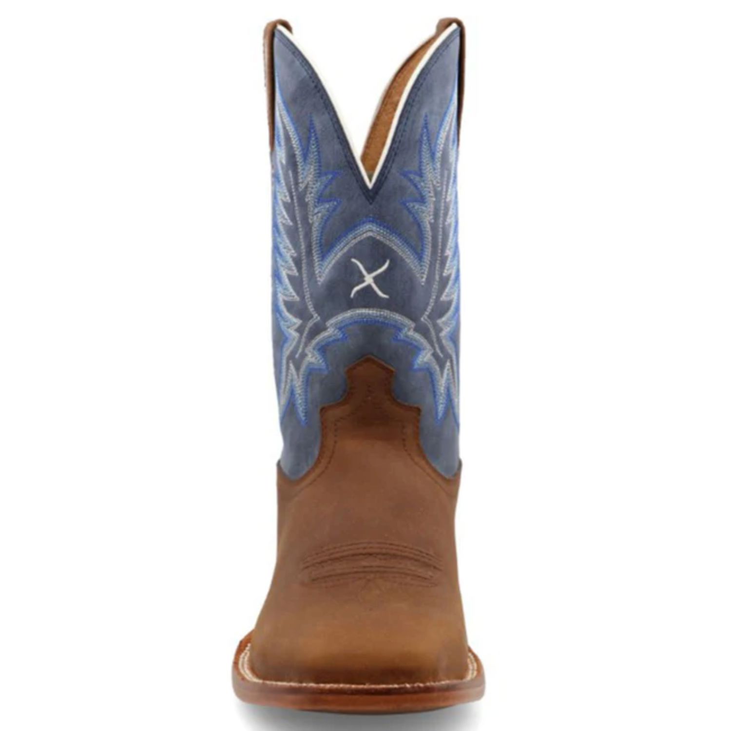 Twisted X Men's 11" Tech Cocoa and Denim Western Boots - MXTL006