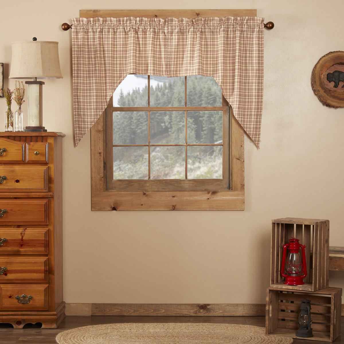 Rustic Tacoma Swag Curtain Set