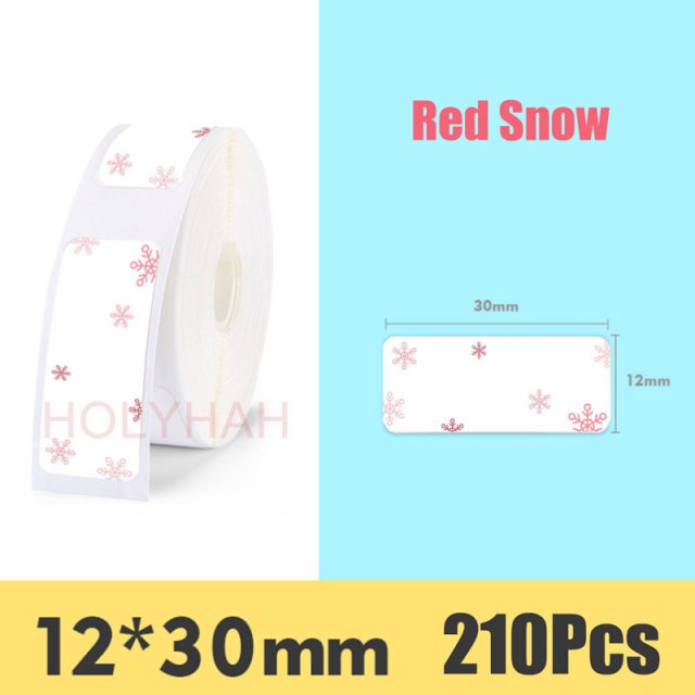 Festive Christmas Thermal Label Stickers - Limited Edition