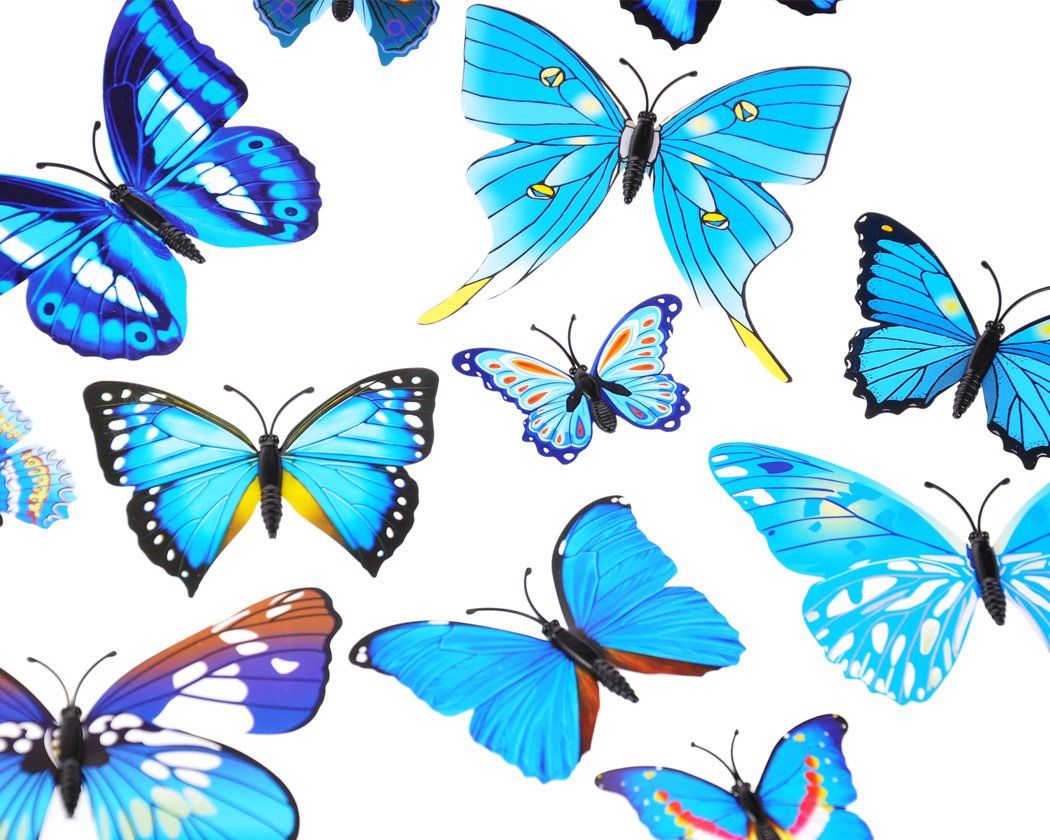 12pcs 3D Removable Butterflies Wall Stickers for Home Decor