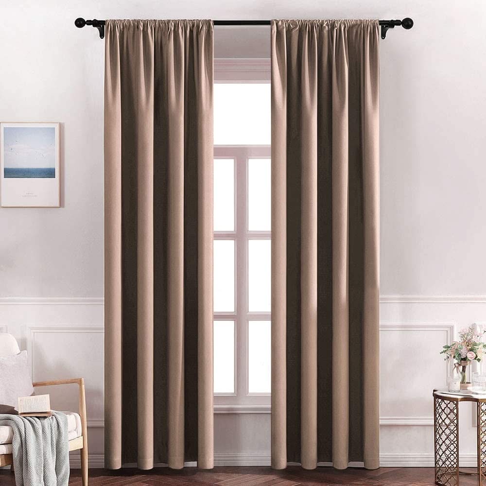 MIULEE Premium 100% Blackout Curtains - Enhance Privacy and Darkness for Bedrooms