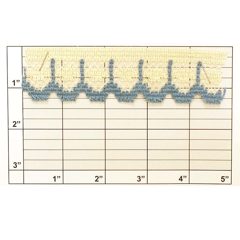 Scalloped Swag Braid Trim - 1-1/4" Width, 2 Color Options