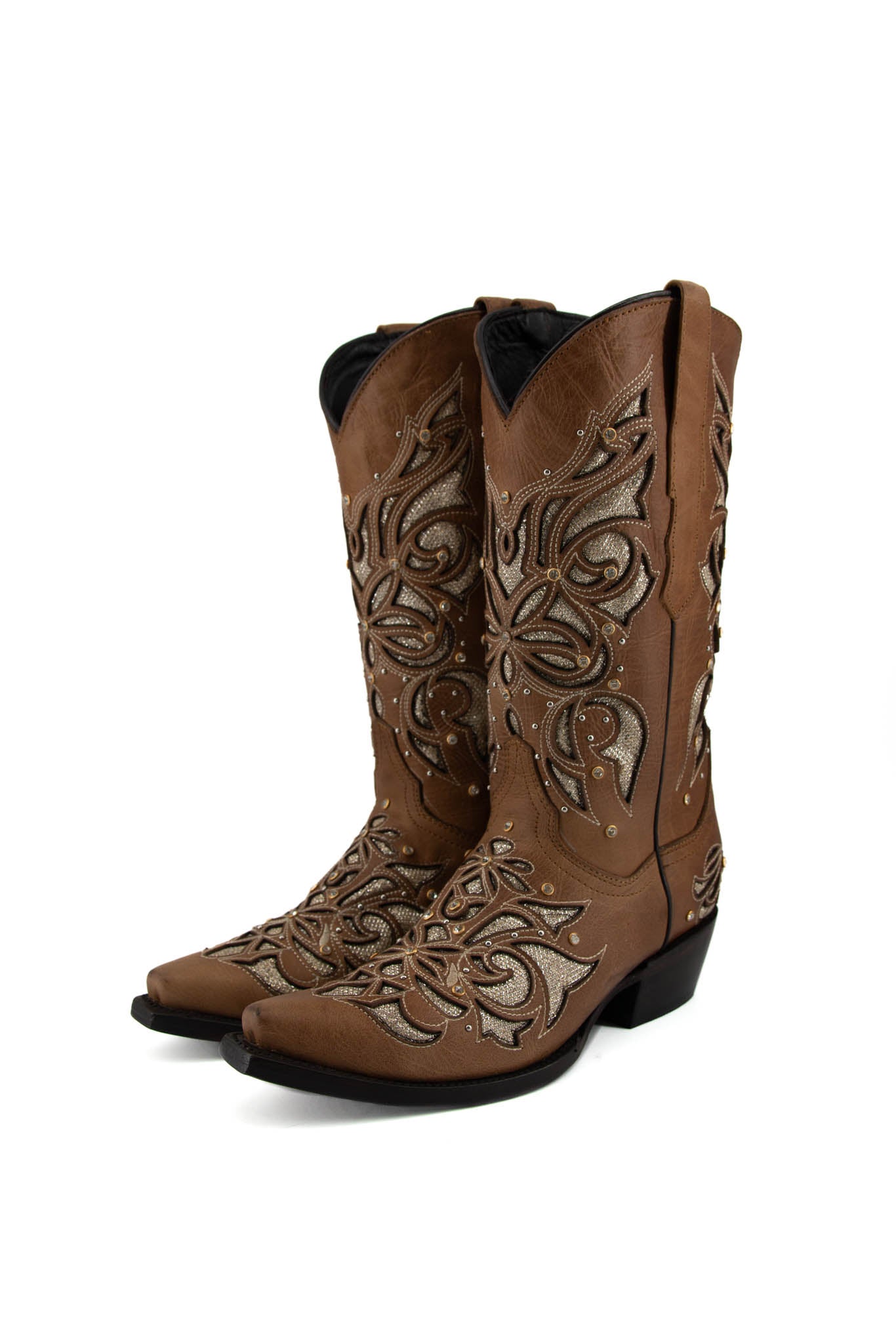 Miranda Snip Toe Cowgirl Boot - Genuine Leather, Made in Mexico