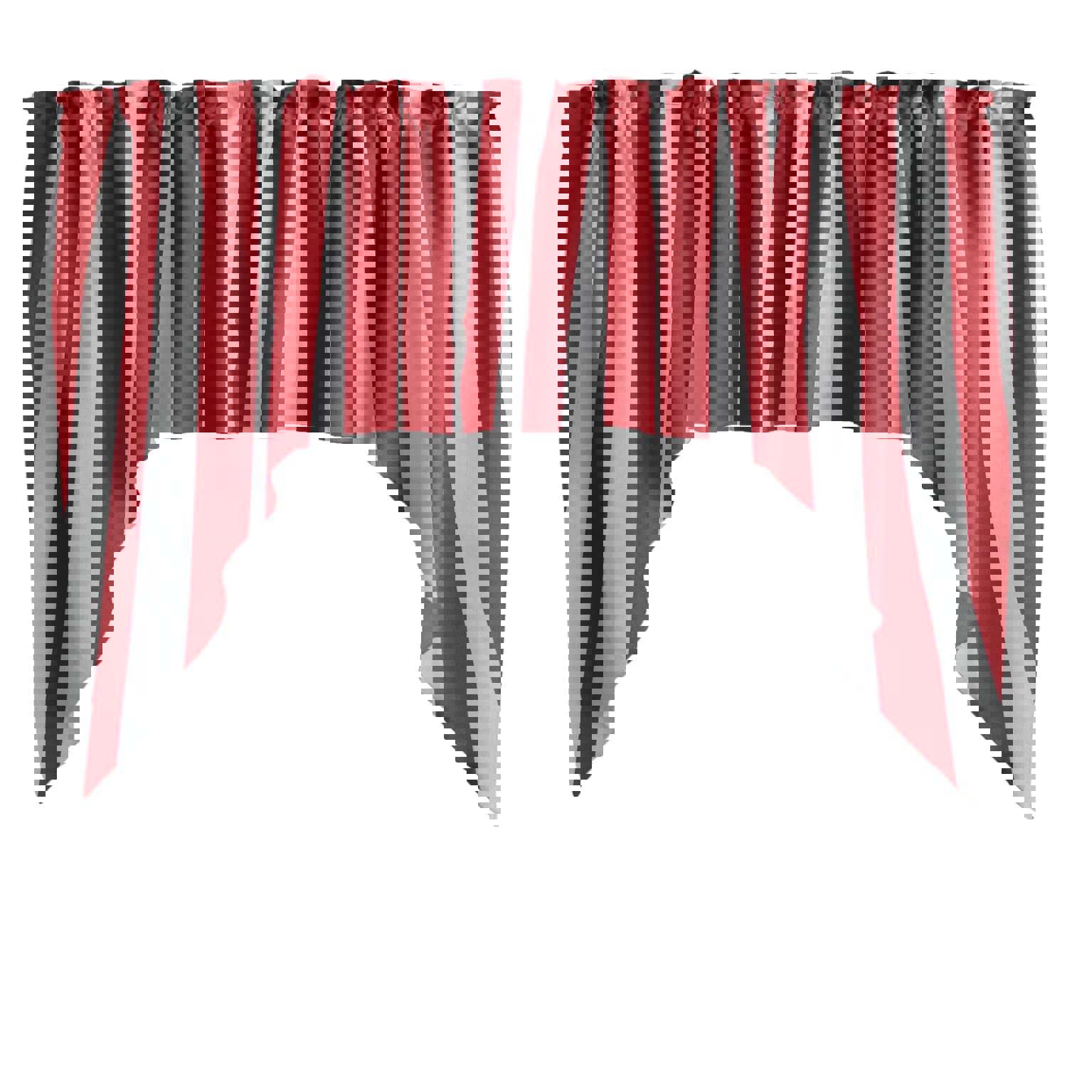 Cotton Striped Swag Valance with 2 Inch Pocket, 58" Wide x 36" Tall