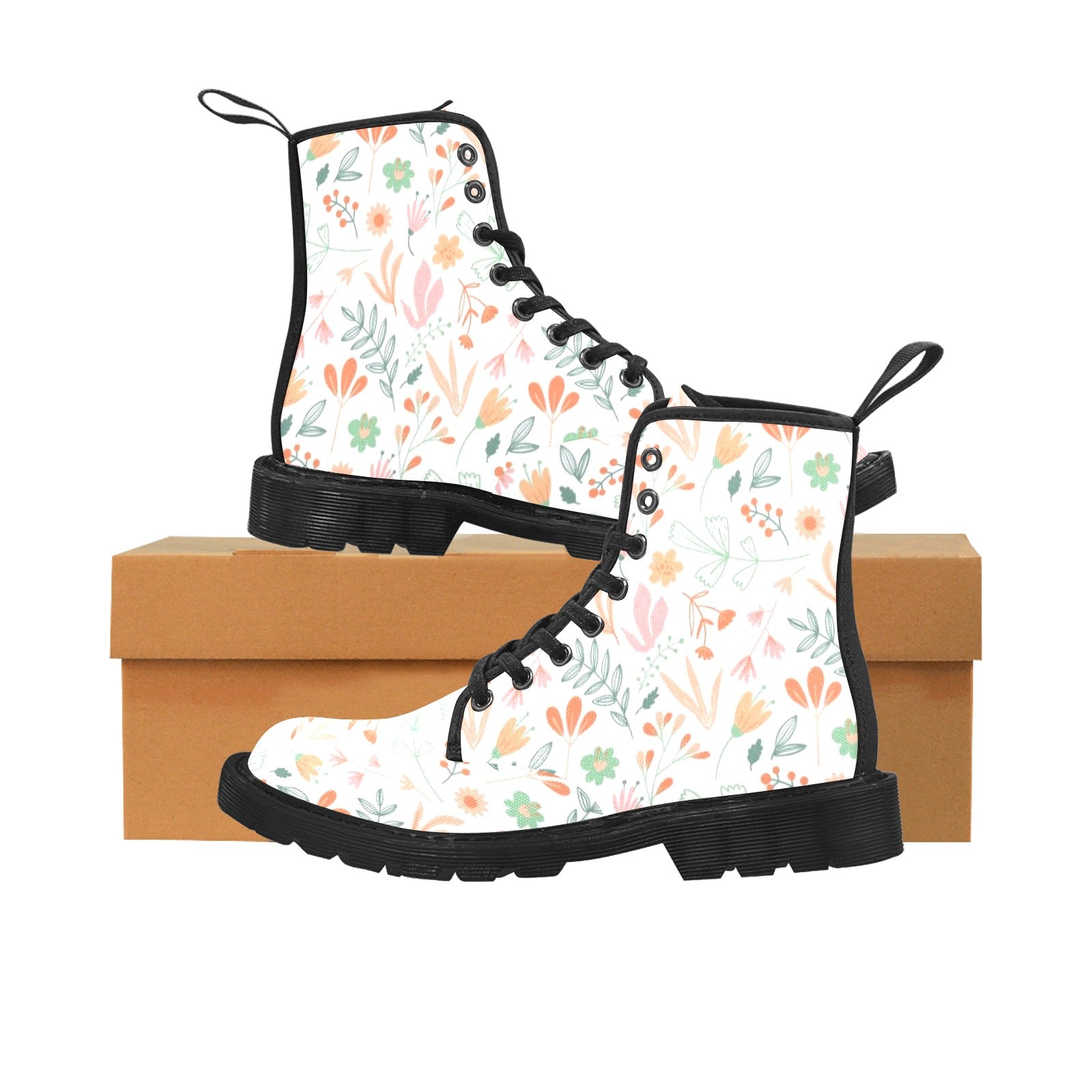 Women's Military-Inspired Vegan Canvas Combat Boots