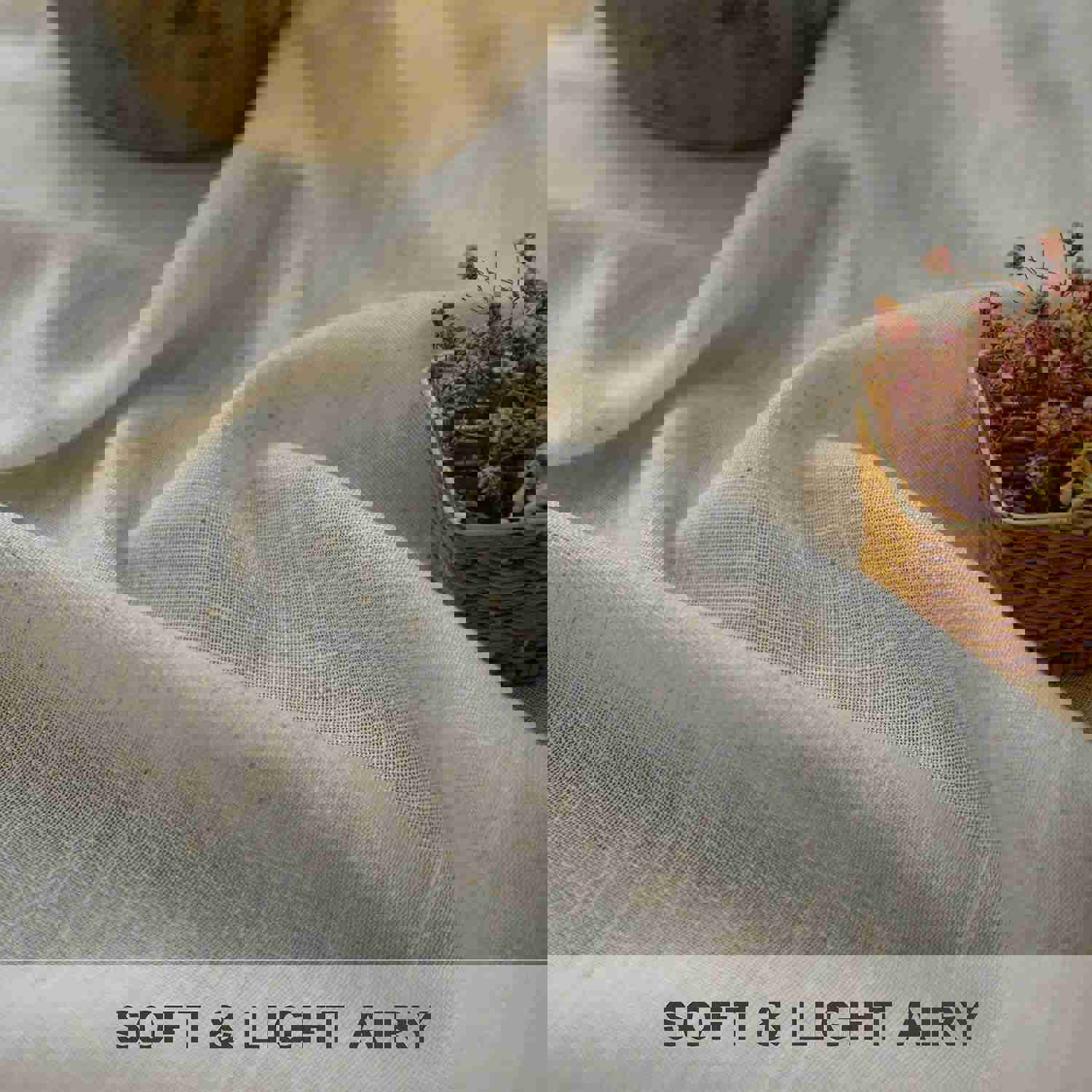 Elegant Linen Blend Semi-Sheer Curtains, 102 Inches Long