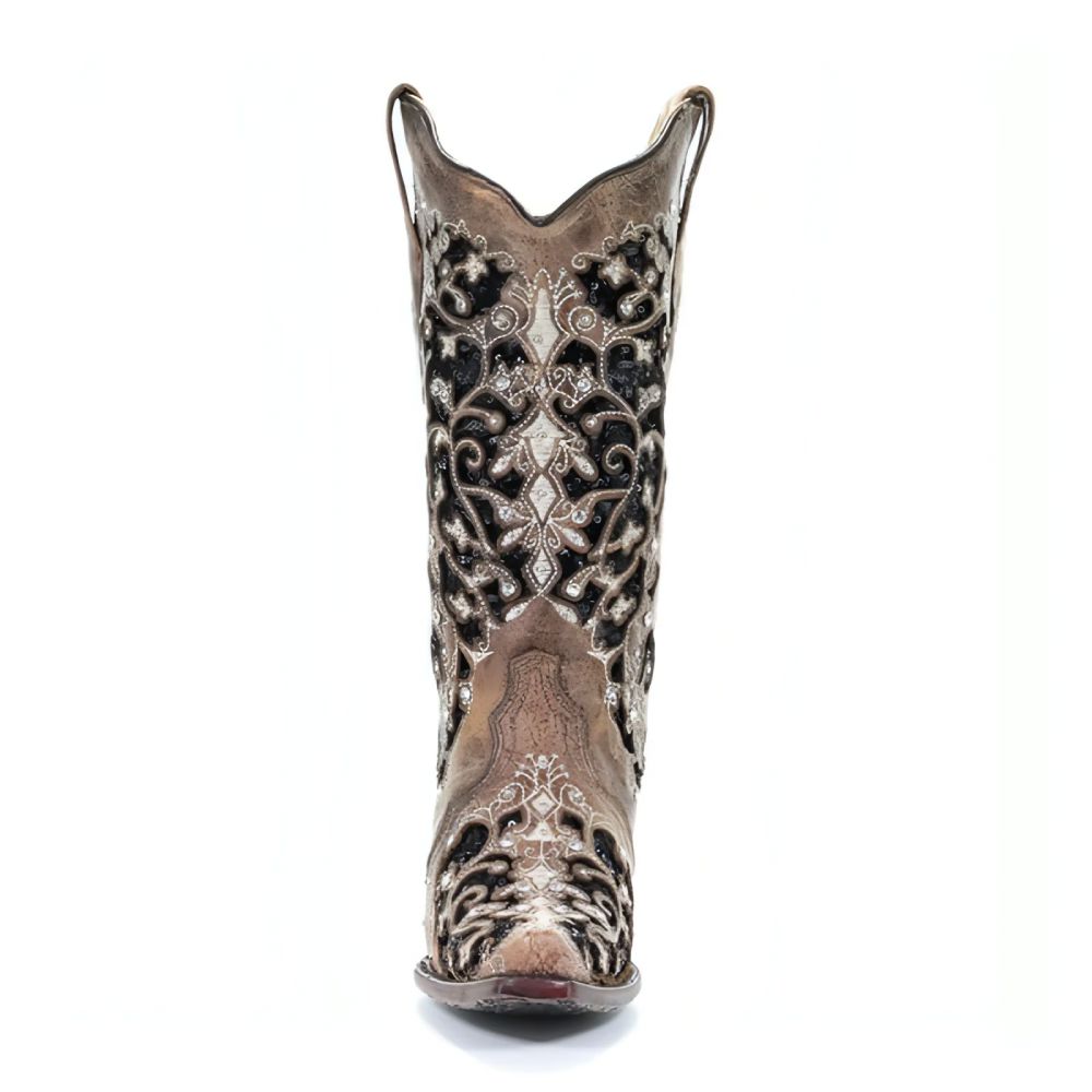 Glamorous Corral Women's Floral Embroidered Boots