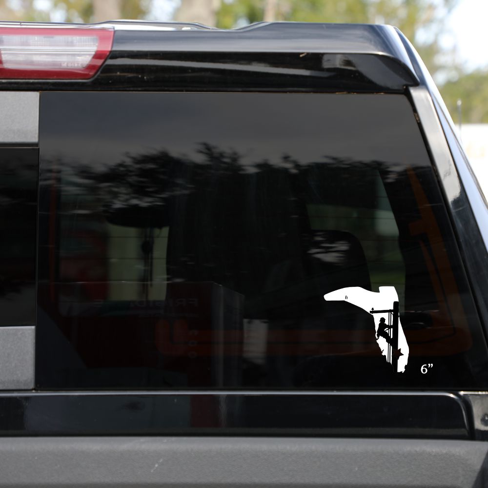 Lineman Boot Vinyl Decal - Eye-catching Design