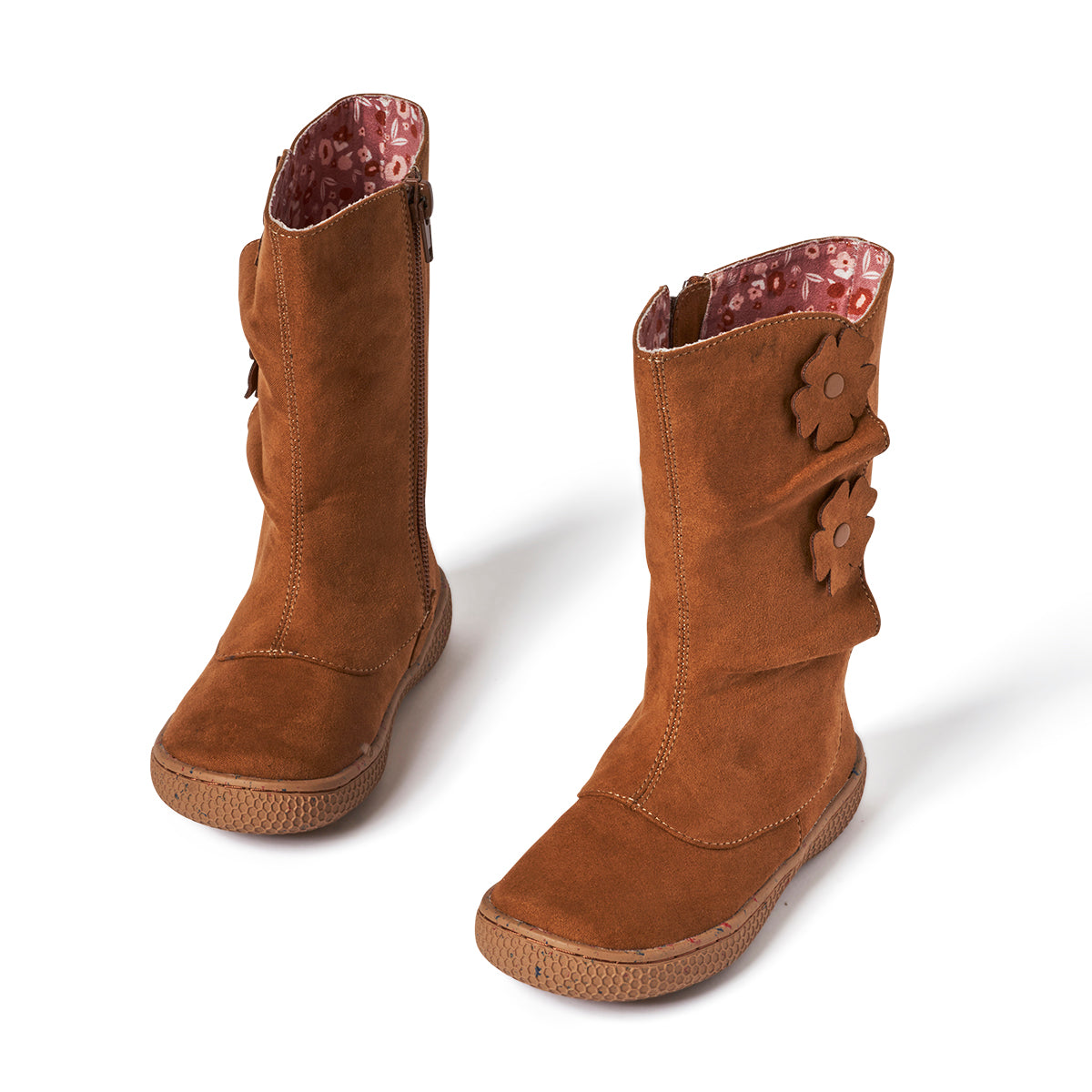Neve Flower Boot | Caramel