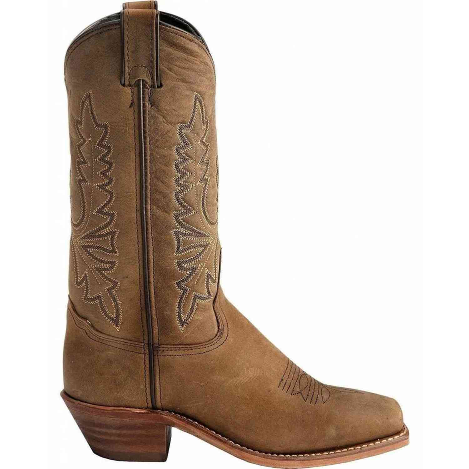 Abilene Women's 11 Inch Square Toe Western Boots - Olive Brown