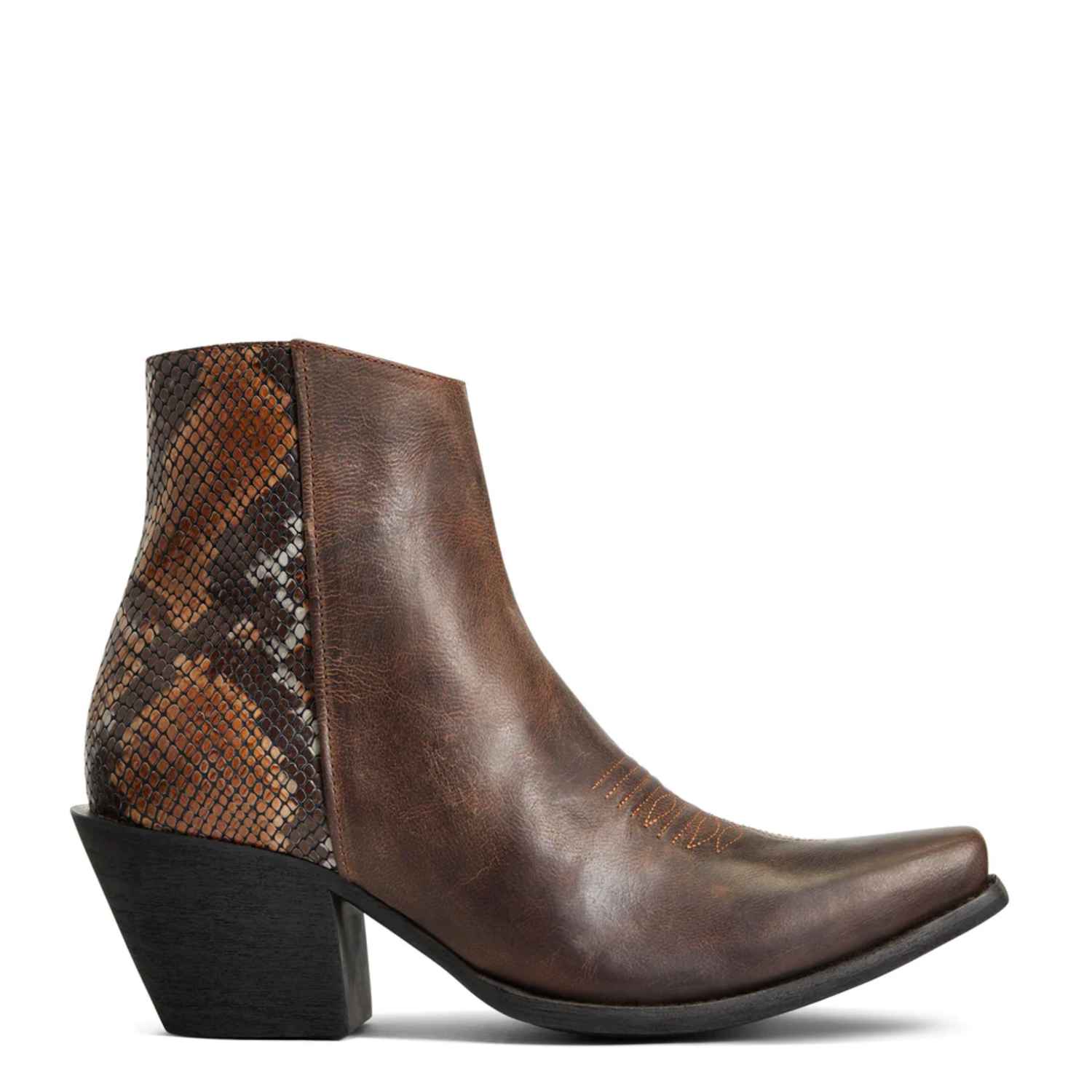 Ariat Women's Carmelita Rhino Tan Snip Toe Western Boots - Stylish & Comfortable