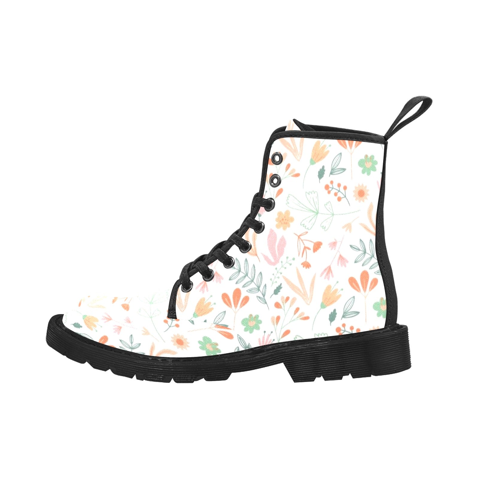 Women's Military-Inspired Vegan Canvas Combat Boots
