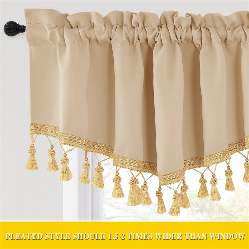 Elegant Window Swag Valances with Rod Pocket for Privacy and Style