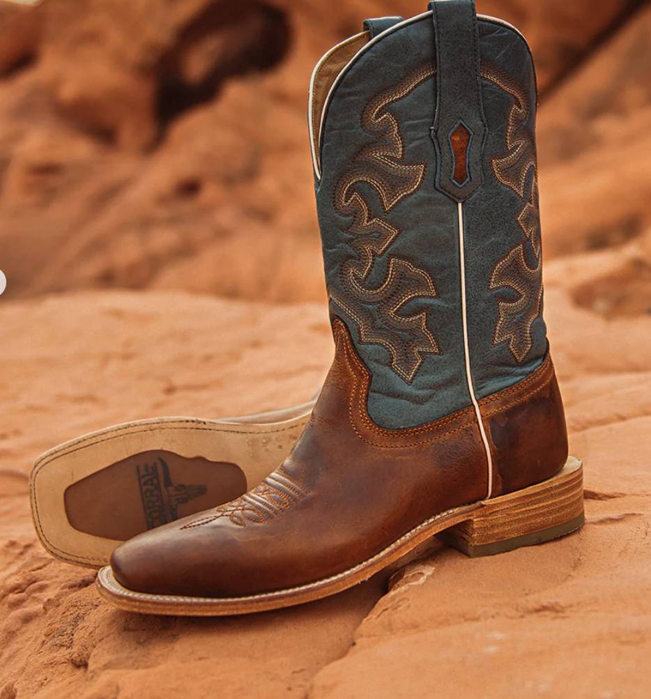 Stylish Honey Blue Cowboy Boots for Men
