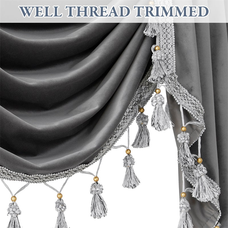 Elegant Velvet Blackout Valance for Windows