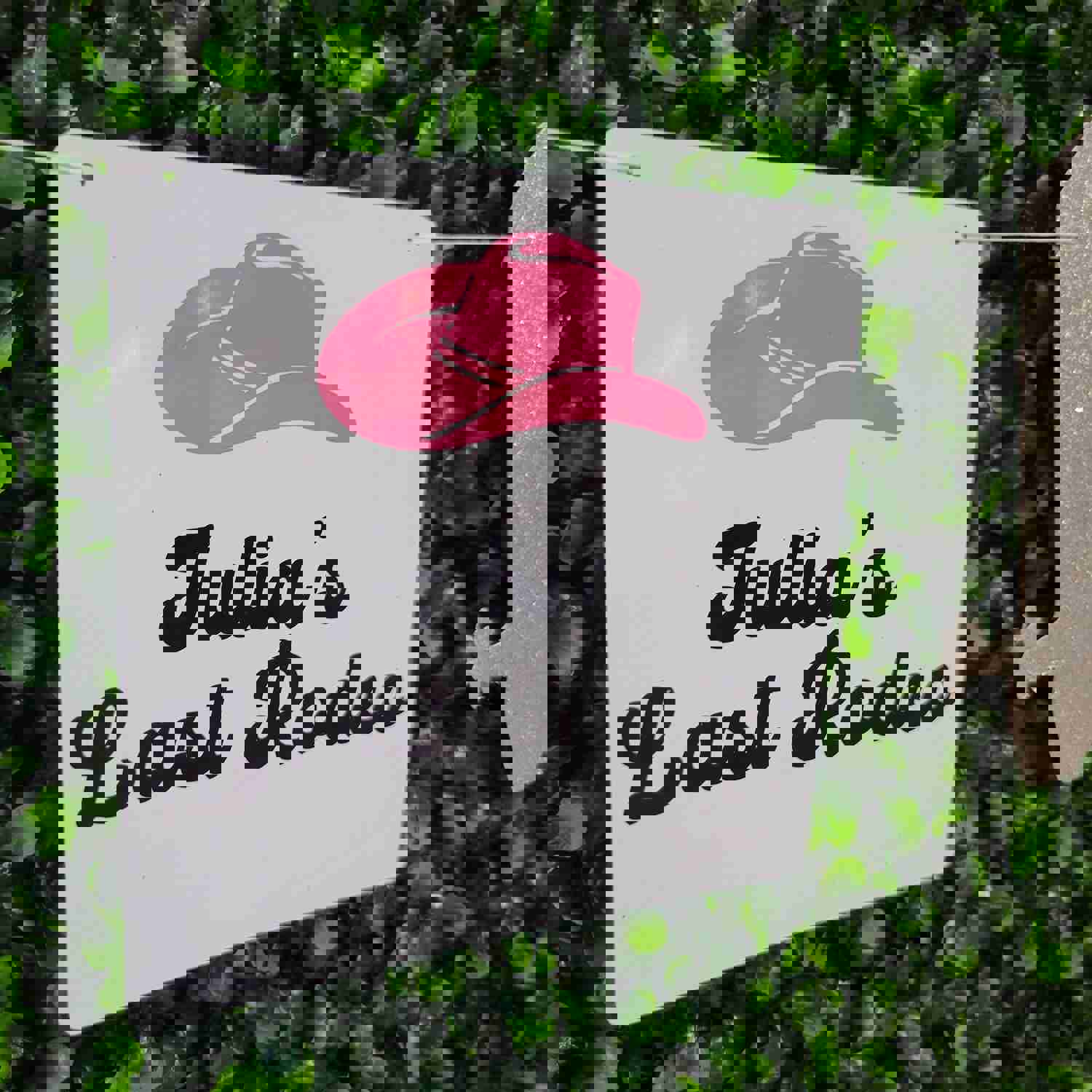 Customized Nashville Bachelorette Banner, Last Rodeo Sign