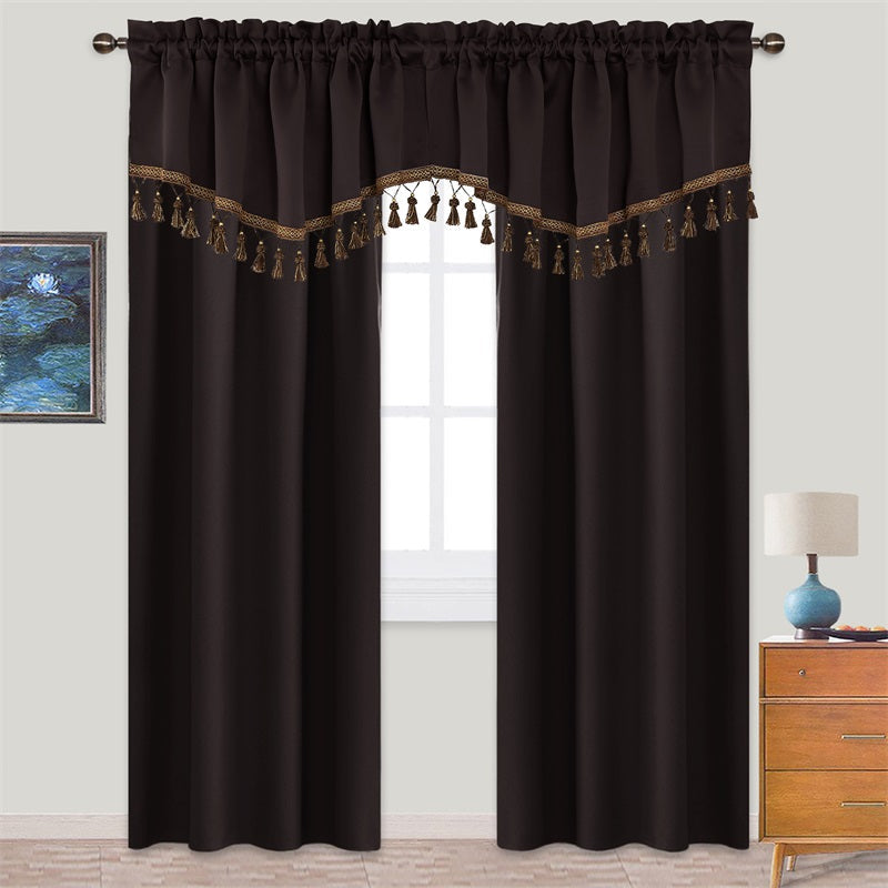 Elegant Window Swag Valances with Rod Pocket for Privacy and Style