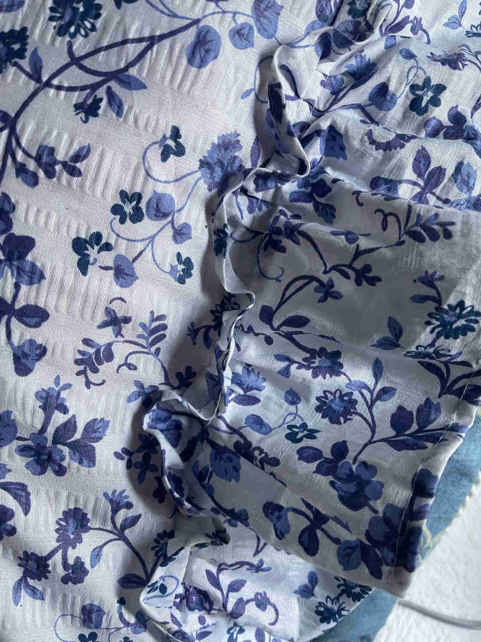 Elegant Lavender Periwinkle Blue Ruffled Pillow Shams