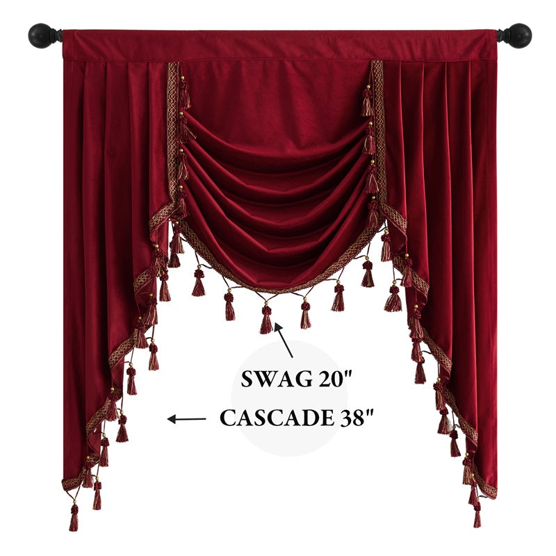 Elegant Velvet Blackout Valance for Windows