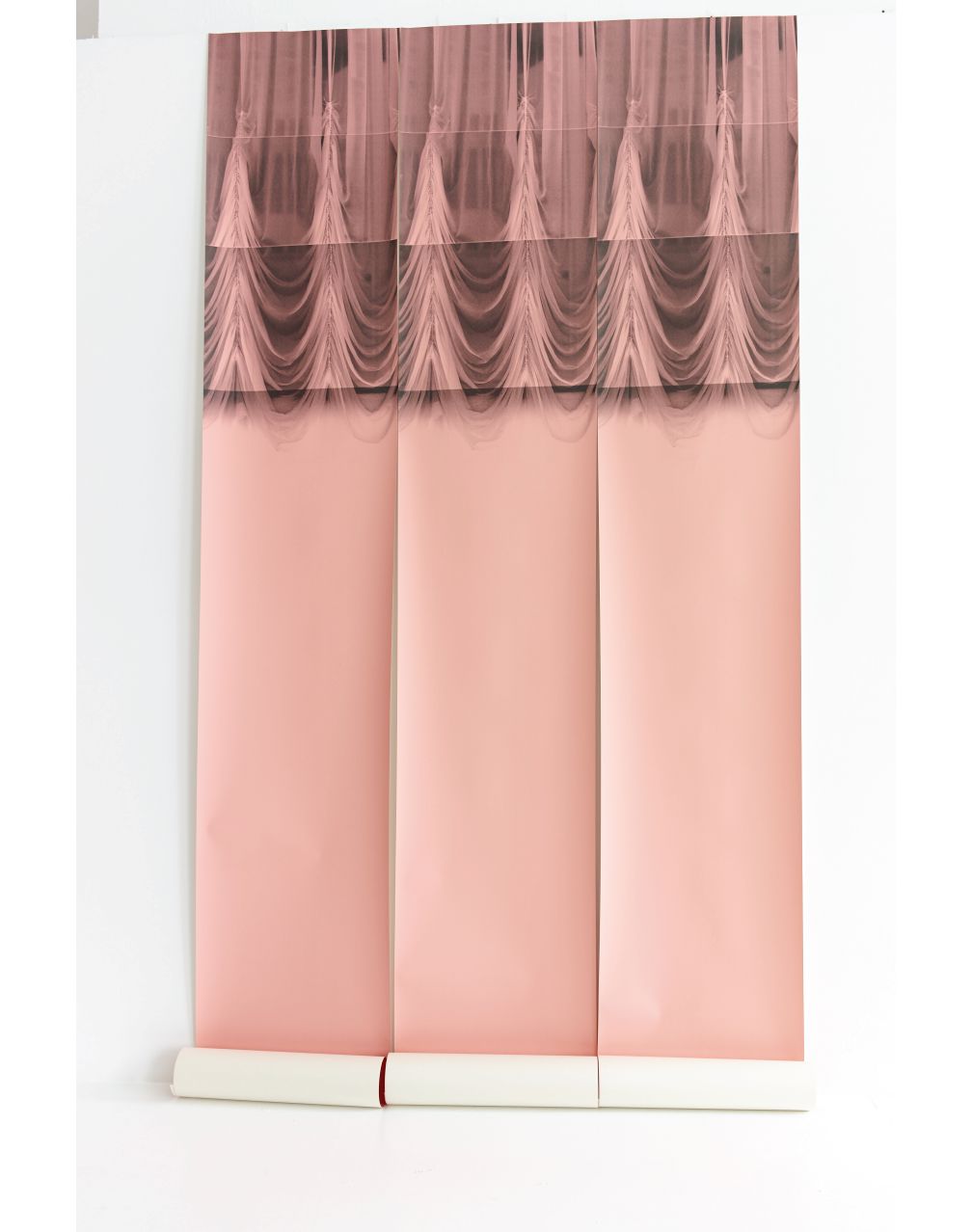 Deborah Bowness Handcrafted Ceiling Swag Wallpaper, Pink