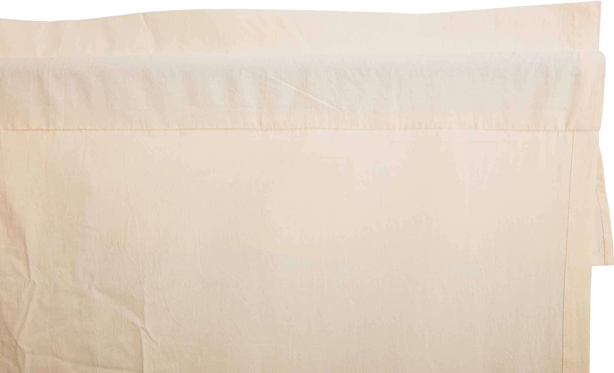 Elegant Farmhouse Style Muslin Ruffled Swag Curtains Set