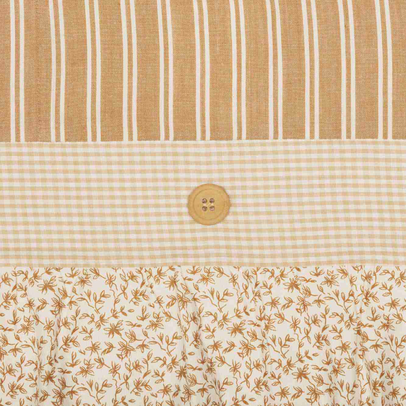 Camilia Ruffled Swag Curtains Set, Vintage Farmhouse Style