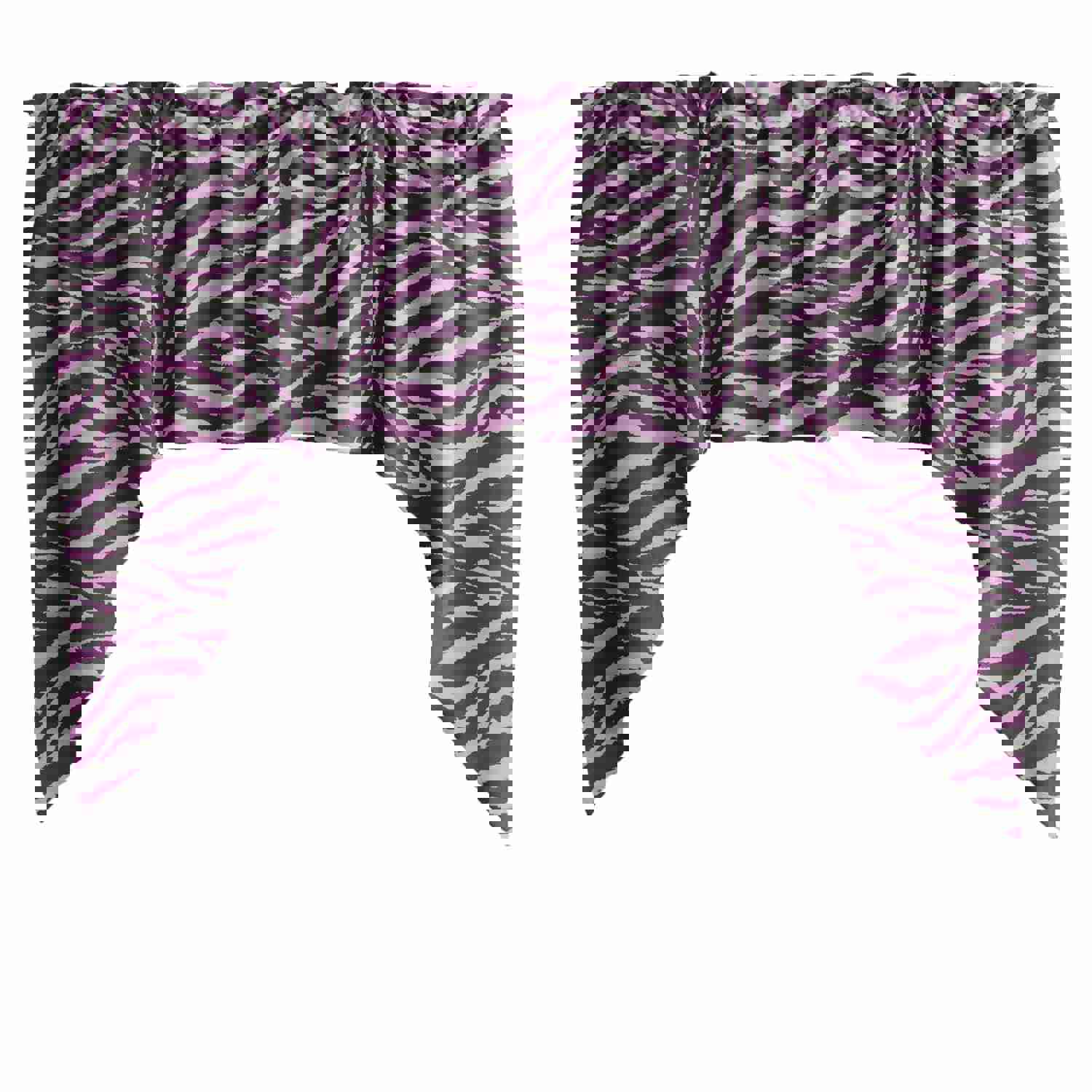 Cotton Zebra Print Swag Valance with 58" Width and 36" Height