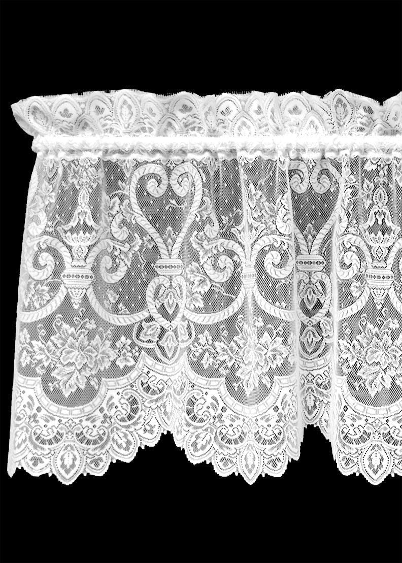 Elegant English Ivy Lace Curtains, Valances, and Home Decor
