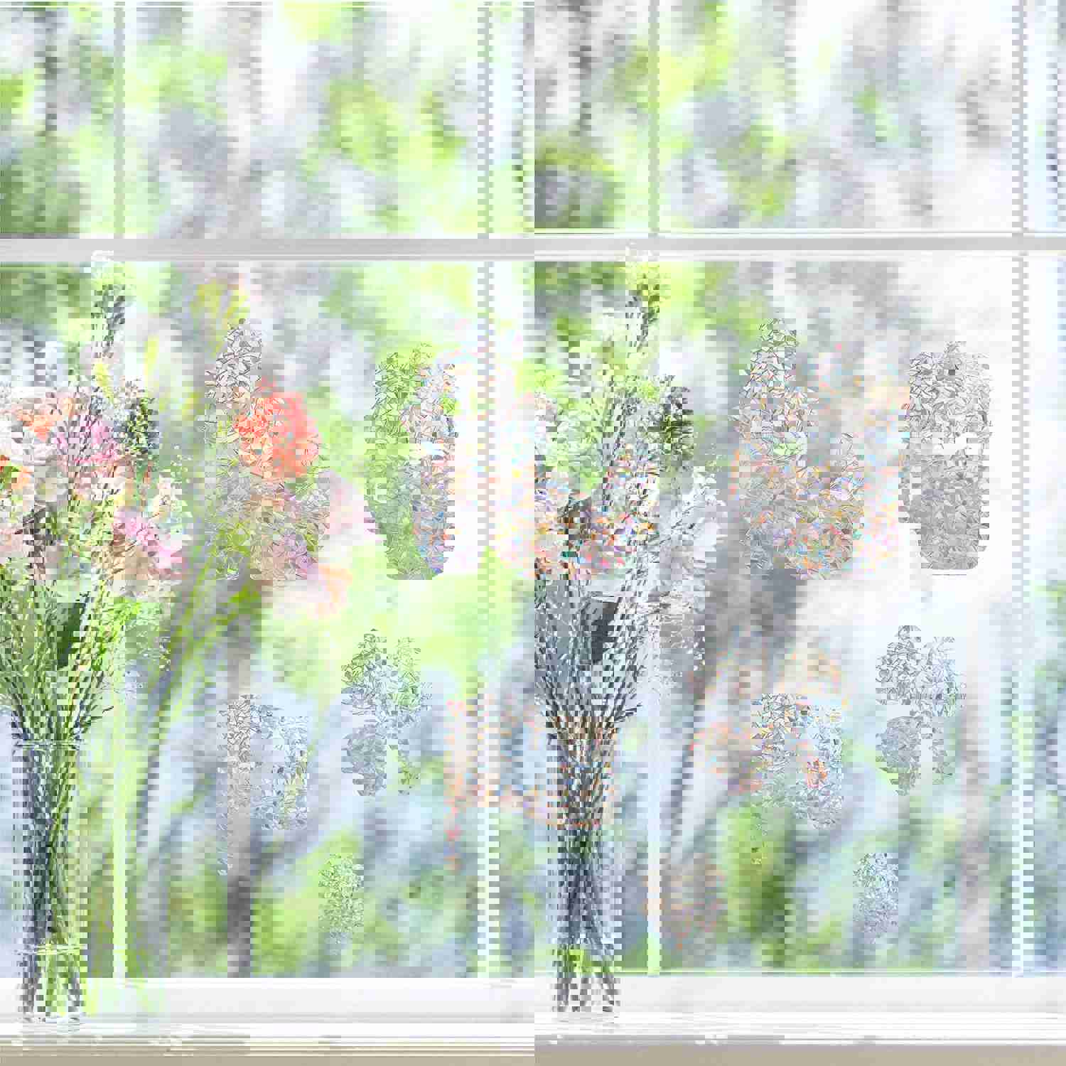 Craspire 19Pcs Decorative Window Film Sticker Set