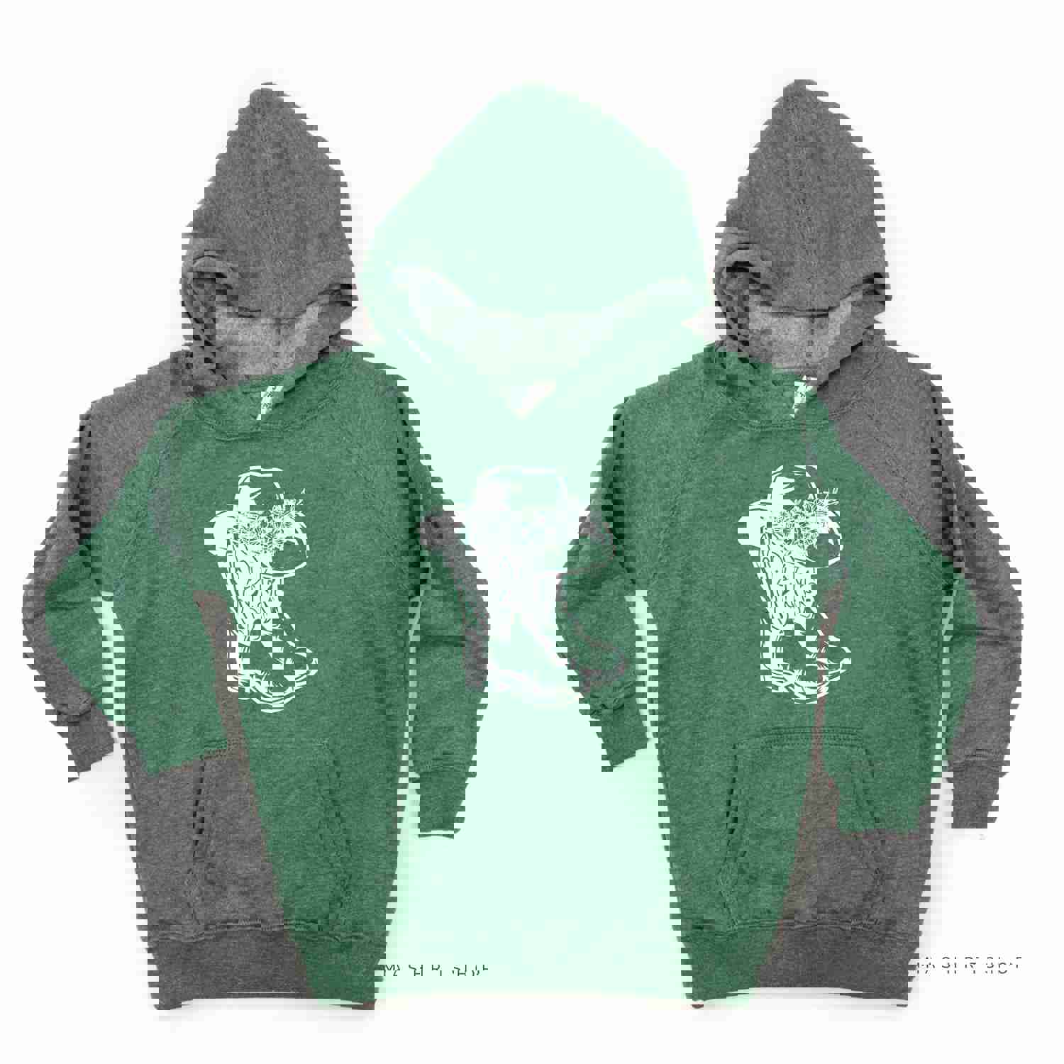 Cowgirl Boots w/ Hat and Flowers - Child Hoodie