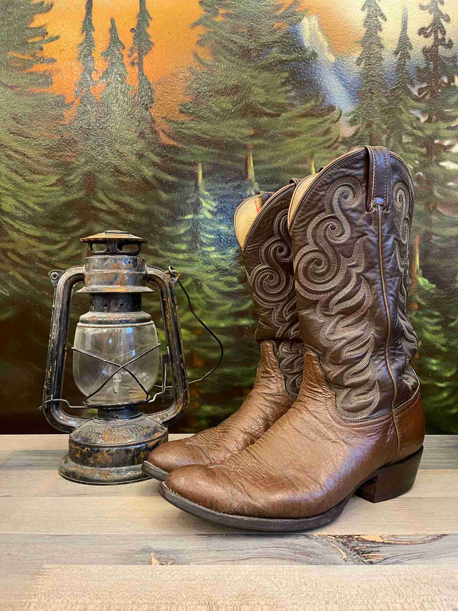 Tony Lama Cowboy Black Label Boots for Men, Size 10.5