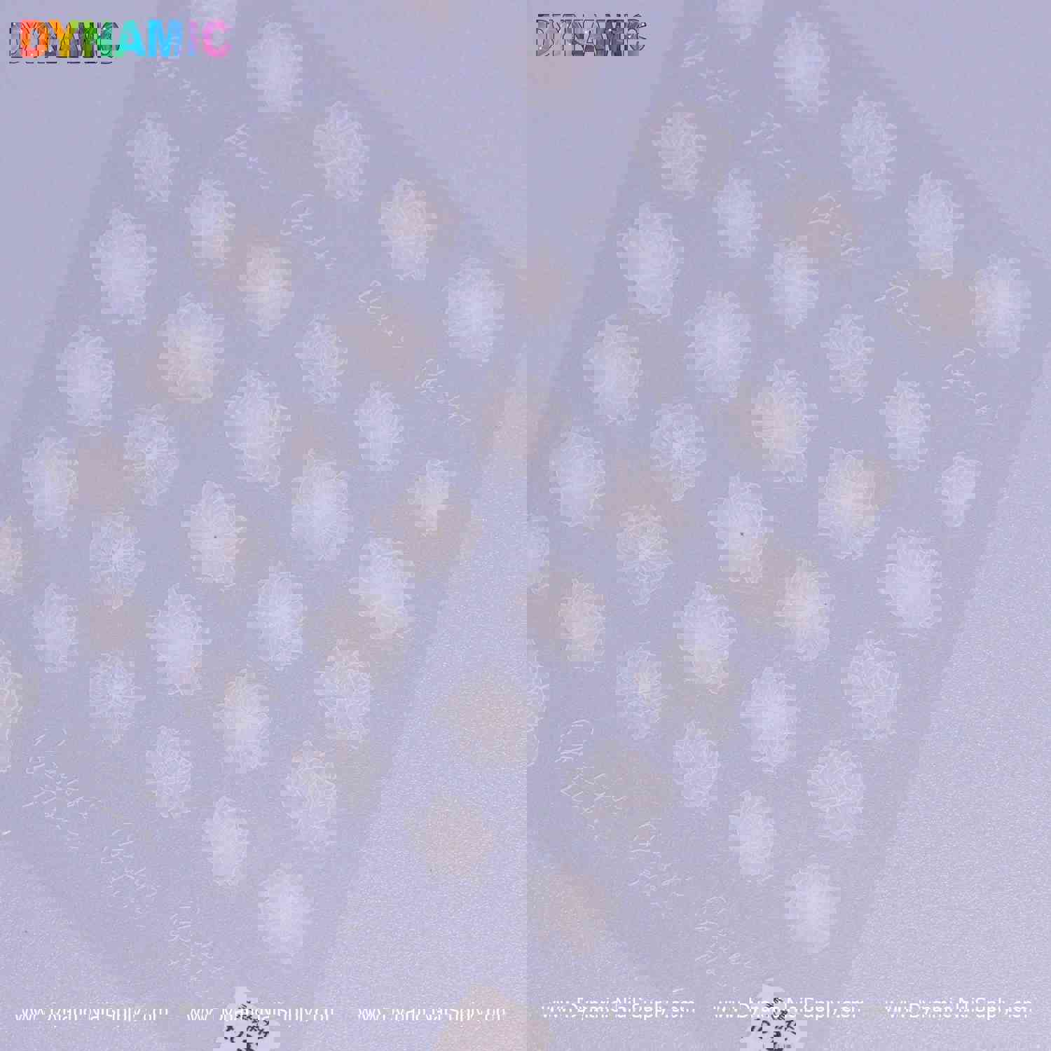 Glimmering Transparent Flower Sticker