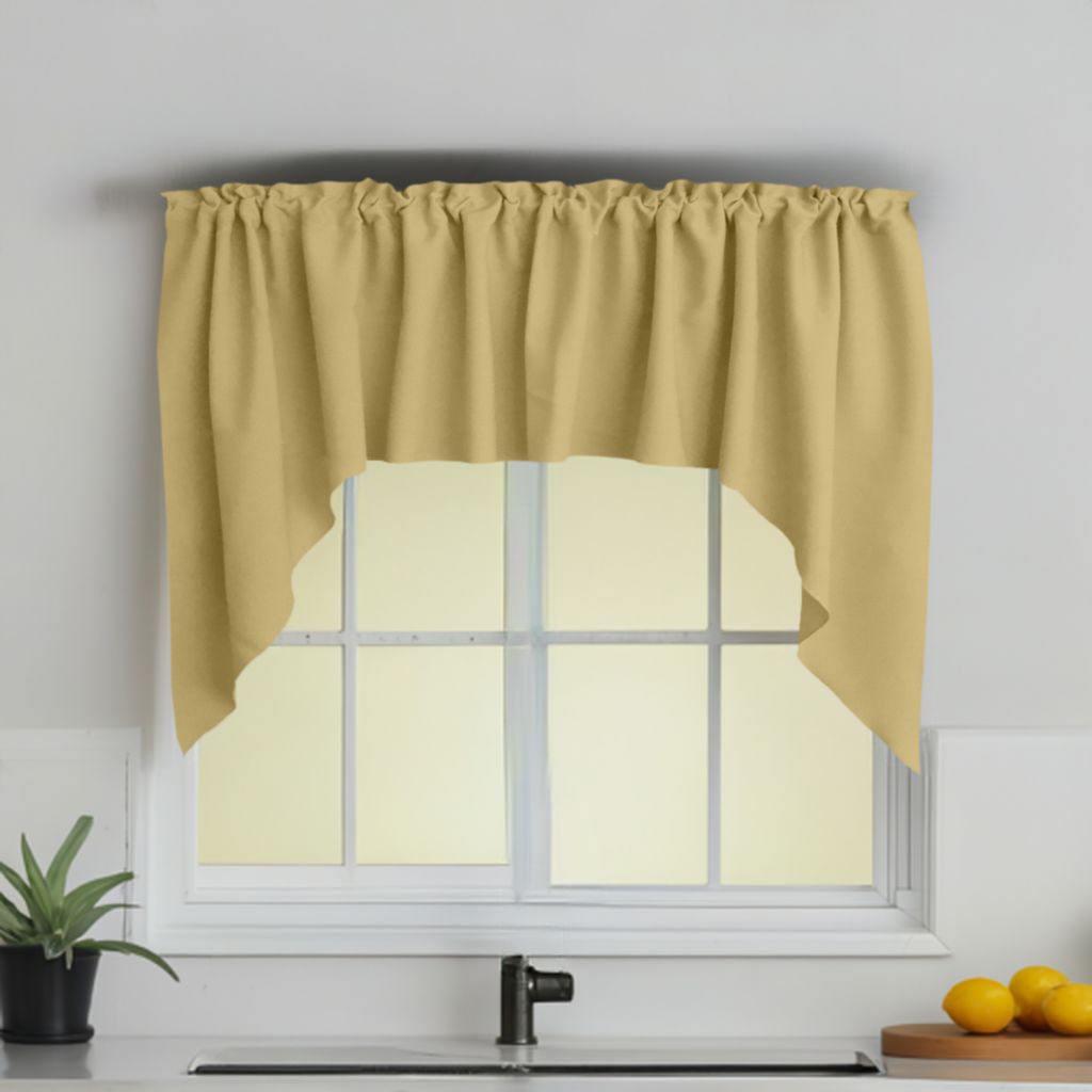 Polyester Poplin Swag Valance Set, 72" Wide x 36" Tall