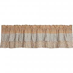 Elegant Gold Ruffled Valance for Cottage Charm