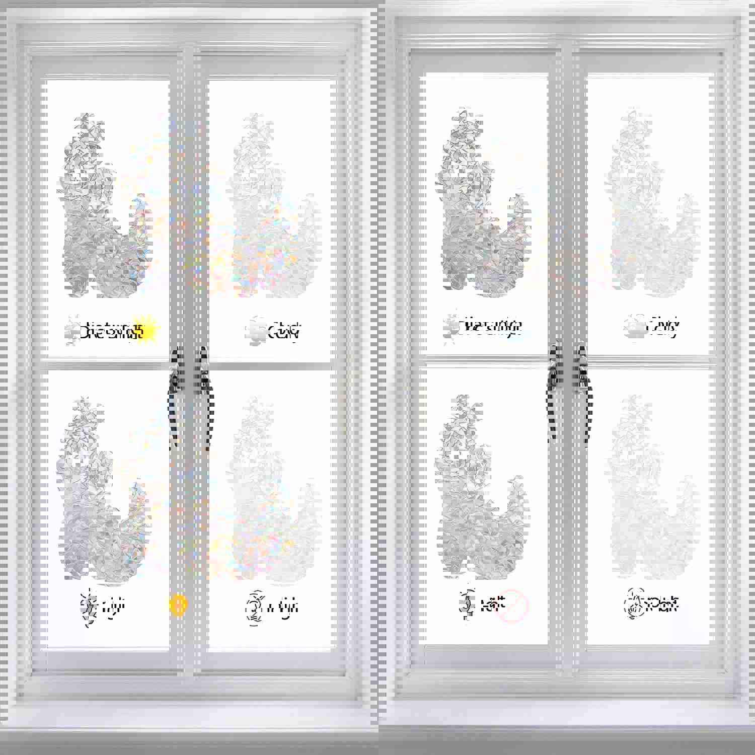Craspire 19Pcs Decorative Window Film Sticker Set