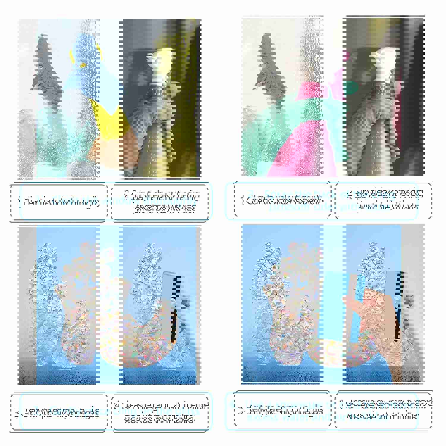 Craspire 19Pcs Decorative Window Film Sticker Set