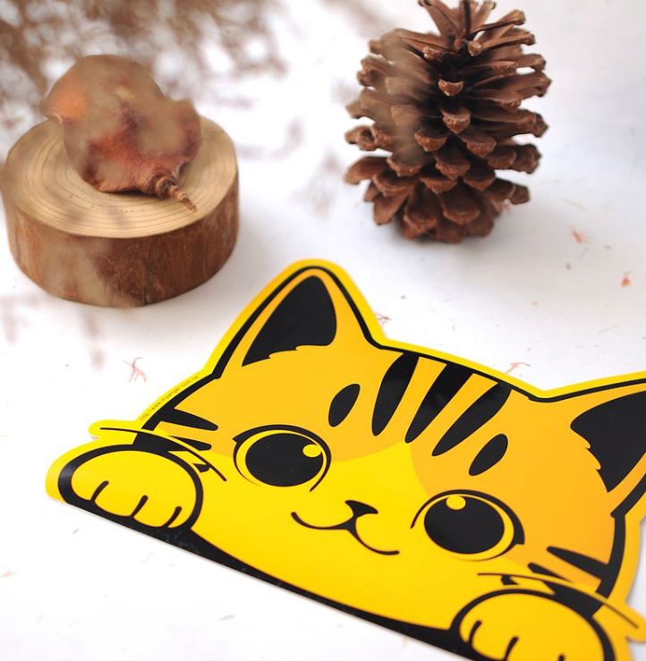 Vitality Creative Cat Series Car Stickers - Waterproof, Durable, and Eye-Catching