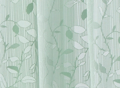 Elegant Floral Joyce Semi-Sheer Kitchen Curtains